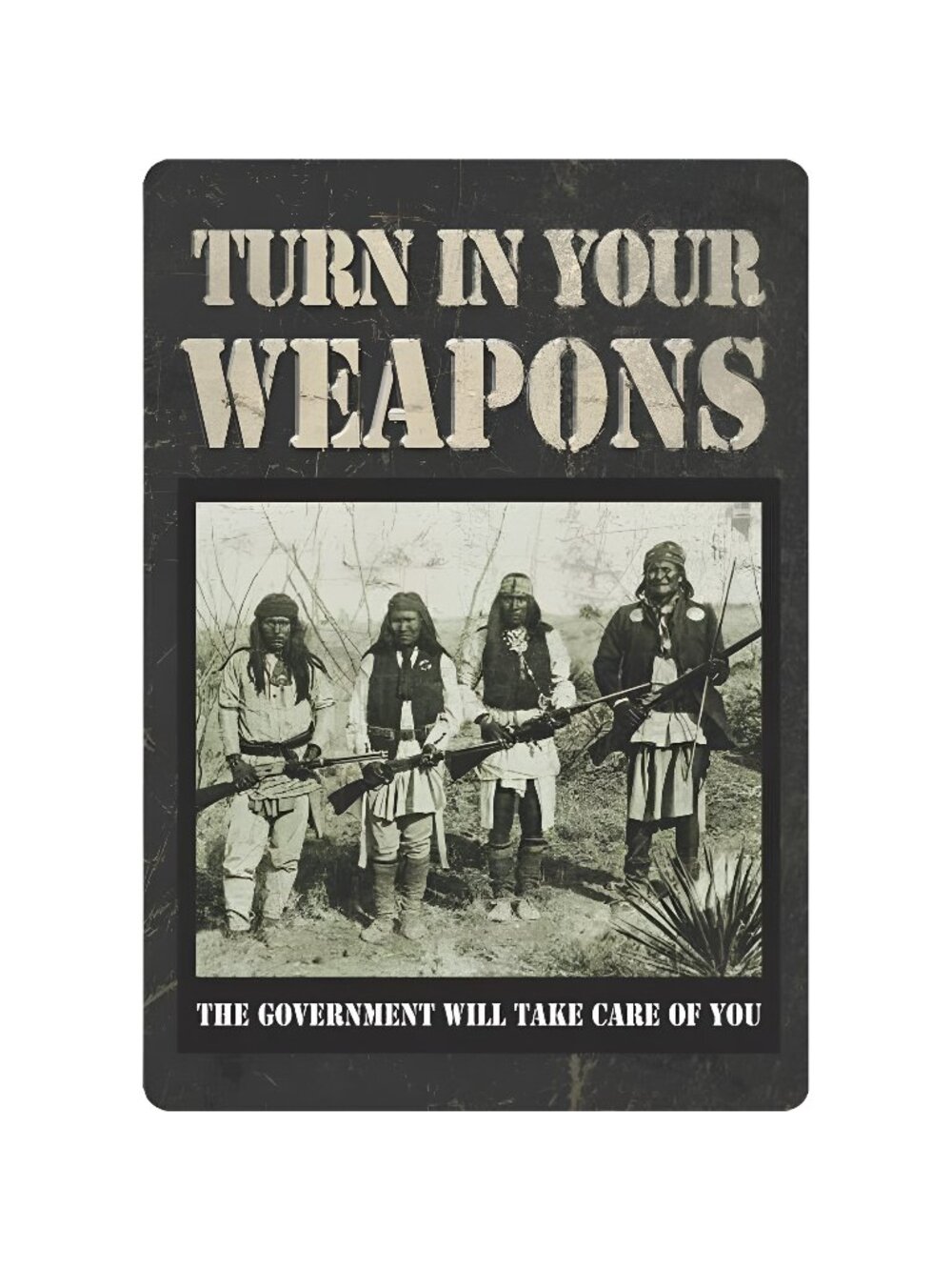 Signs Turn in Your Weapons Plaques Tin Sign 8x12